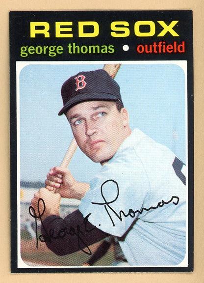1971 Topps Baseball #678 George Thomas Red Sox NR-MT 550712