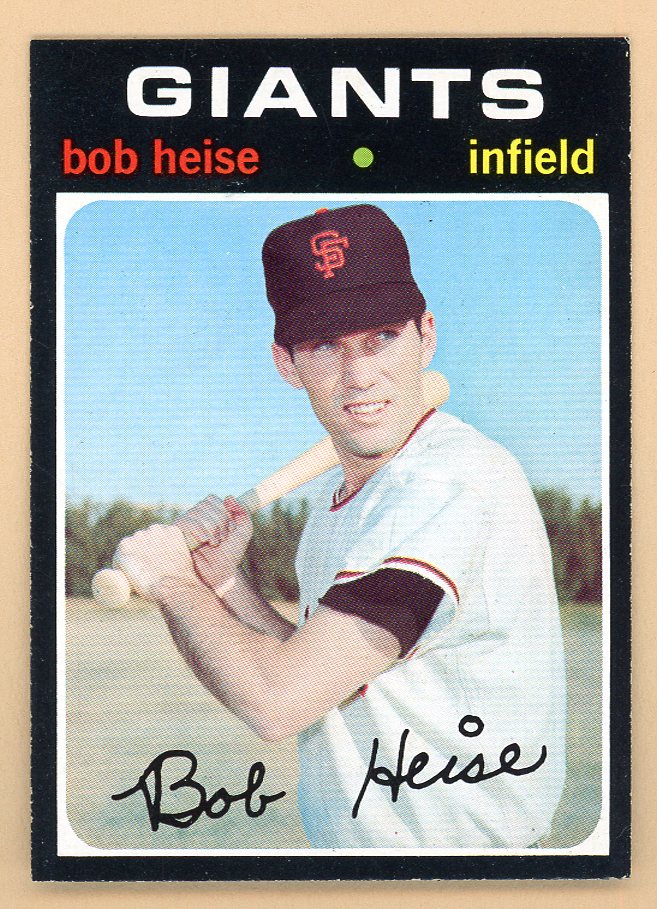 1971 Topps Baseball #691 Bob Heise Giants NR-MT 550714