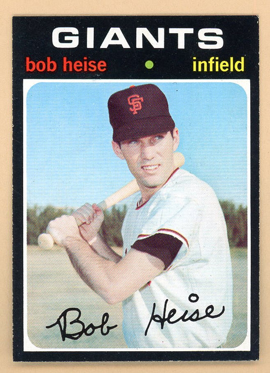 1971 Topps Baseball #691 Bob Heise Giants NR-MT 550714