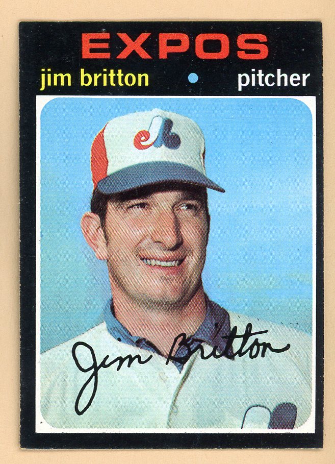 1971 Topps Baseball #699 Jim Britton Expos NR-MT 550721