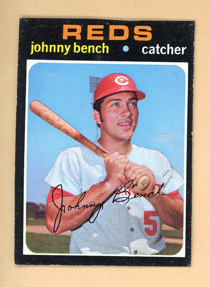 1971 Topps Baseball #250 Johnny Bench Reds Authentic trimmed 550742
