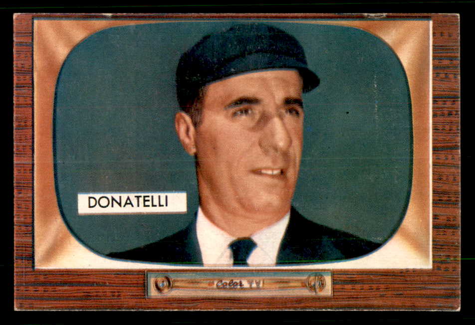 1955 Bowman Baseball #313 Augie Donatelli Umpire VG-EX 550755
