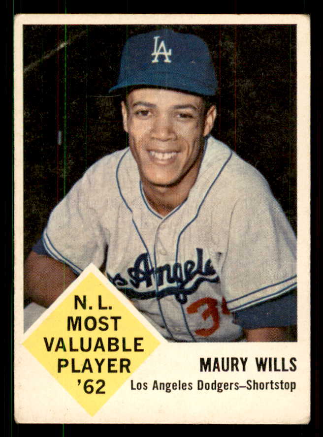 1963 Fleer Baseball #043 Maury Wills Dodgers GD-VG 550900