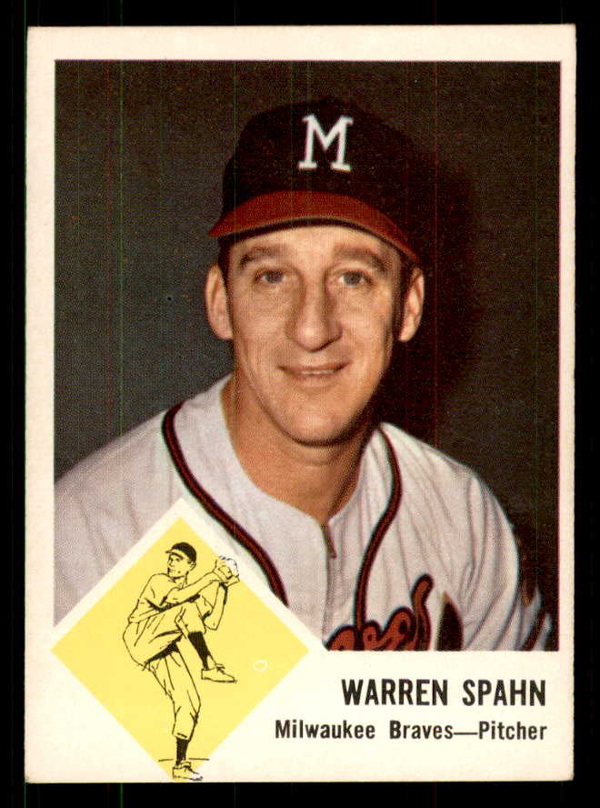 1963 Fleer Baseball #045 Warren Spahn Braves VG-EX 550901