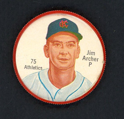 1962 Salada Baseball #075 Jim Archer A's EX 551132