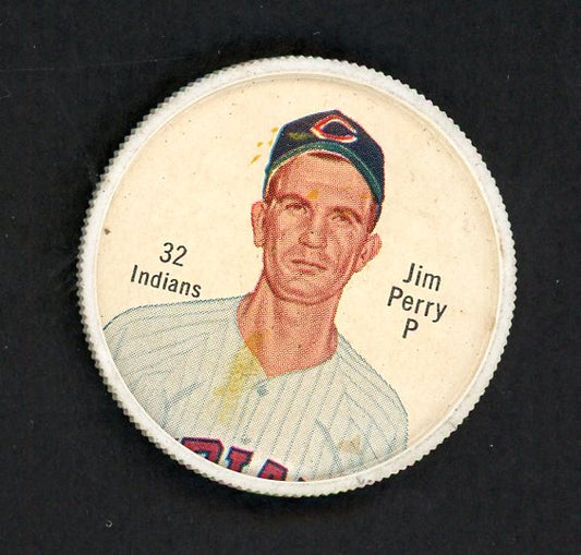 1962 Salada Baseball #032 Jim Perry Indians EX 551149
