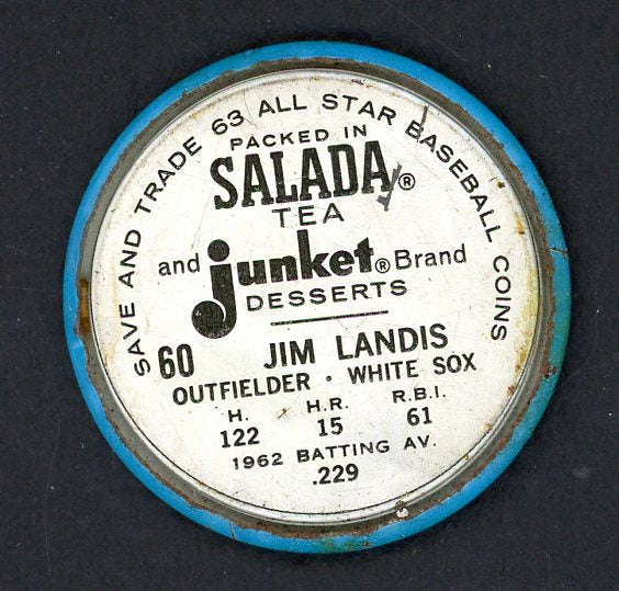 1963 Salada Baseball #060 Jim Landis White Sox VG-EX 551179