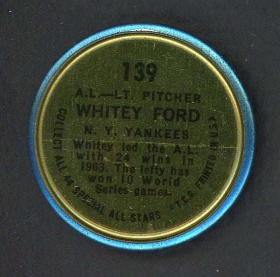 1964 Topps Baseball Coins #139 Whitey Ford A.S. Yankees EX-MT 551211