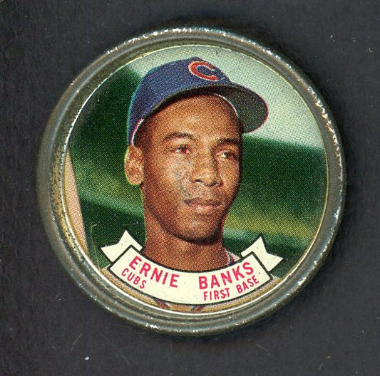 1964 Topps Baseball Coins #042 Ernie Banks Cubs VG 551219