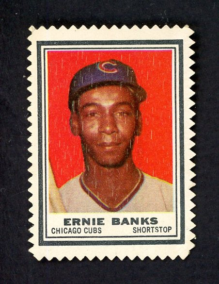 1962 Topps Baseball Stamps Ernie Banks Cubs VG-EX 551265