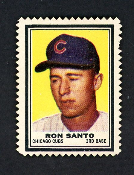 1962 Topps Baseball Stamps Ron Santo Cubs VG-EX 551279