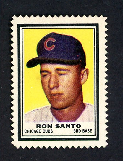 1962 Topps Baseball Stamps Ron Santo Cubs EX-MT 551280