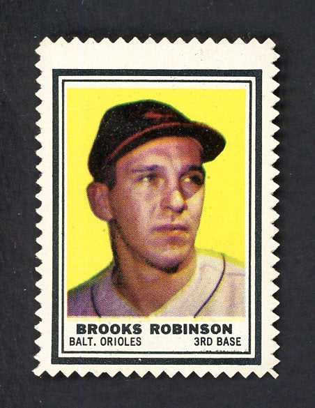 1962 Topps Baseball Stamps Brooks Robinson Orioles EX-MT 551285