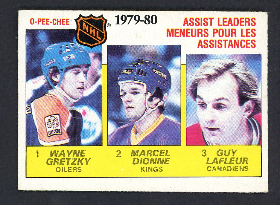 1980 O Pee Chee Hockey #162 Assist Leaders Wayne Gretzky VG-EX 551296