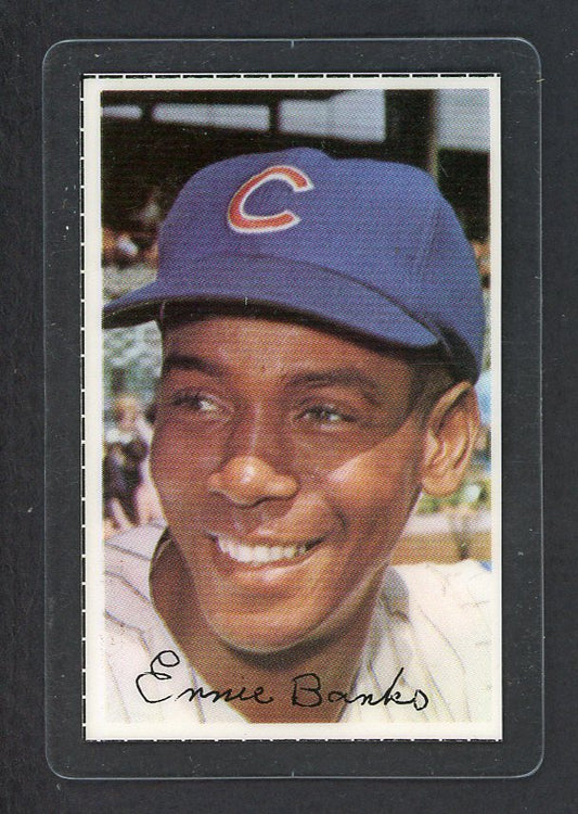 1971 Dell Stamps Ernie Banks Cubs EX-MT laminated 551315