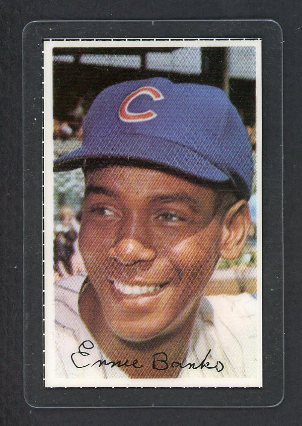 1971 Dell Stamps Ernie Banks Cubs EX-MT laminated 551315