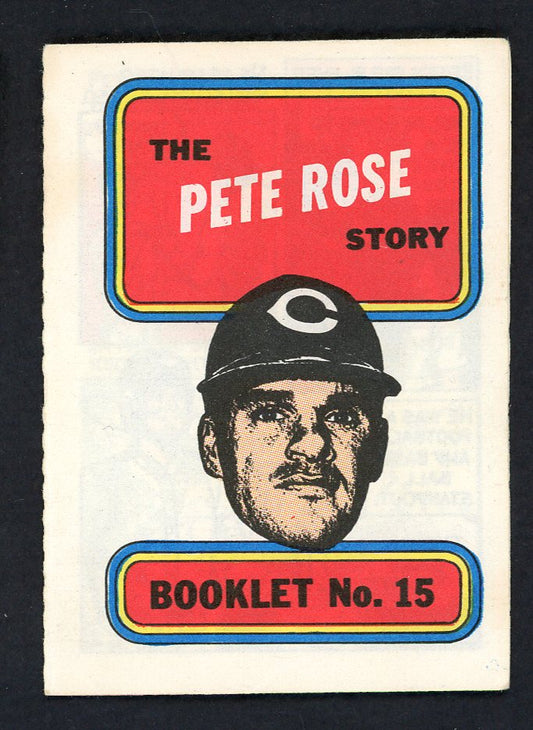 1970 Topps Baseball Story Booklets #015 Pete Rose Reds VG-EX 551333