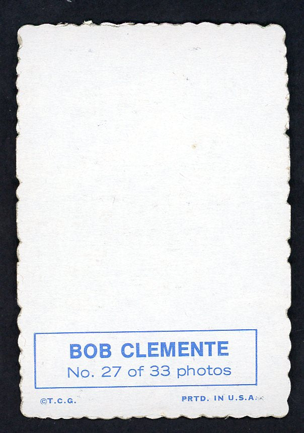 1969 Topps Baseball Deckle Edge #027 Roberto Clemente Pirates VG-EX 551345