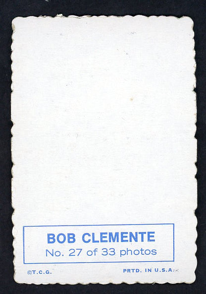 1969 Topps Baseball Deckle Edge #027 Roberto Clemente Pirates VG-EX 551345