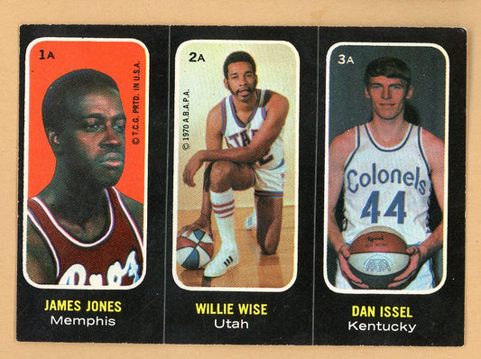 1971 Topps Basketball Trio Stickers #001A/2A/3A Dan Issel Colonels EX 551357