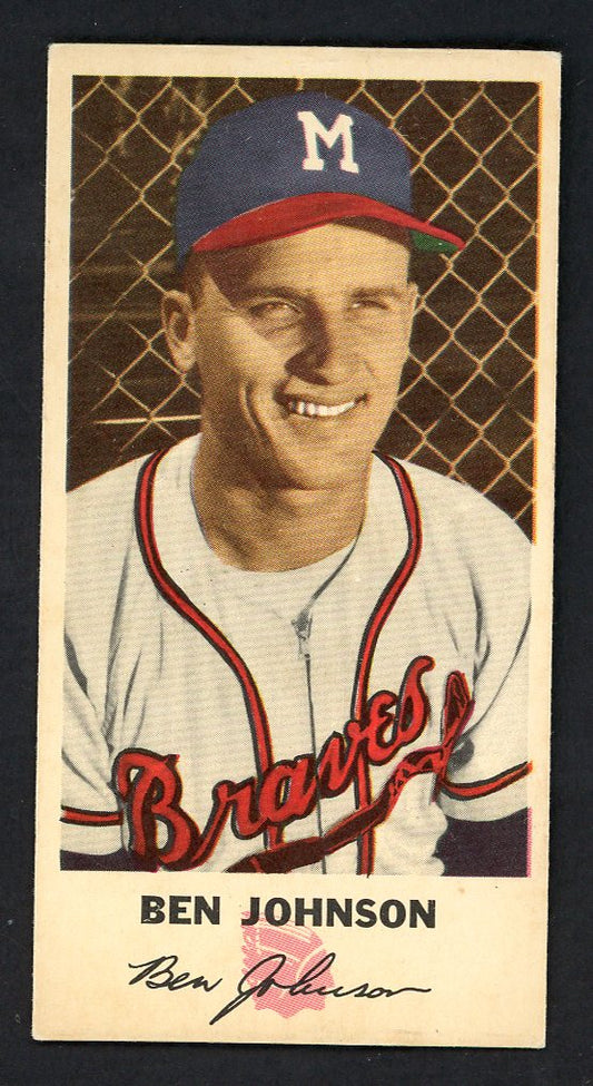 1954 Johnston Cookies #012 Ben Johnson Braves EX-MT 551366