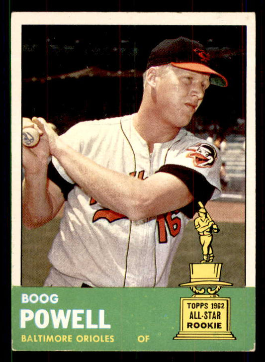 1963 Topps Baseball #398 Boog Powell Orioles EX 551399