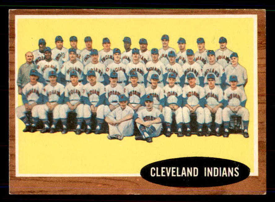 1962 Topps Baseball #537 Cleveland Indians Team EX+/EX-MT 551403