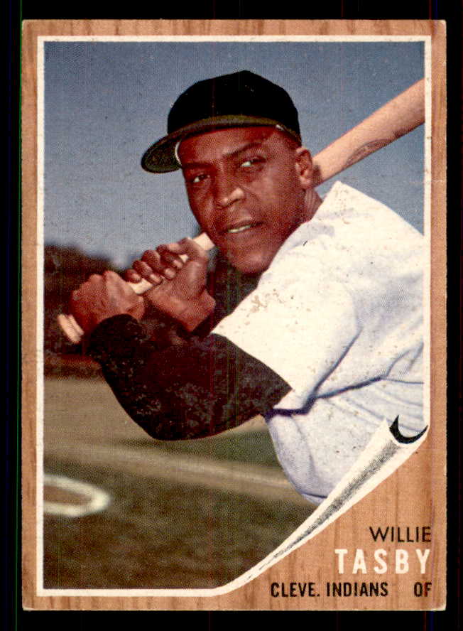 1962 Topps Baseball #462 Willie Tasby Indians EX-MT Variation 551408