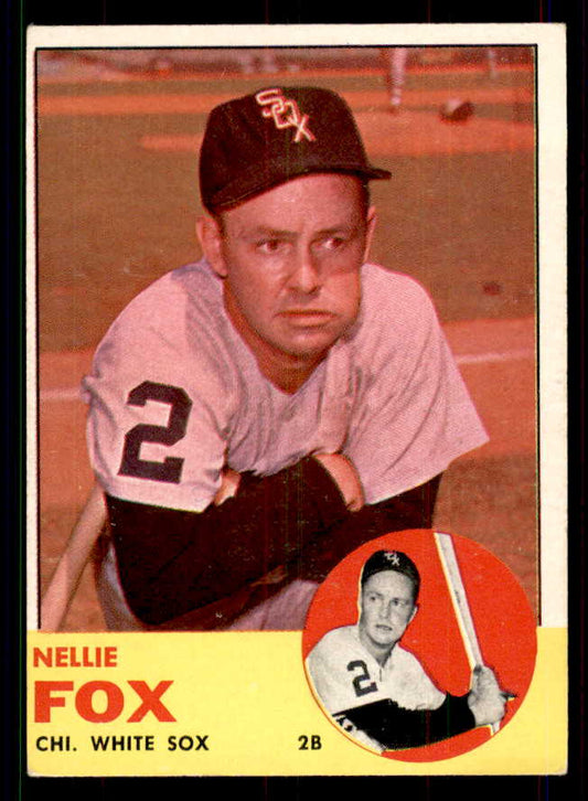 1963 Topps Baseball #525 Nellie Fox White Sox EX 551411