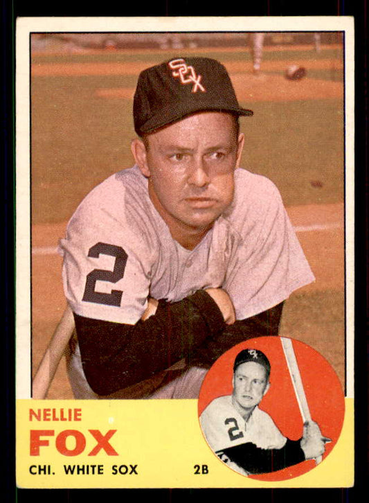 1963 Topps Baseball #525 Nellie Fox White Sox EX 551412