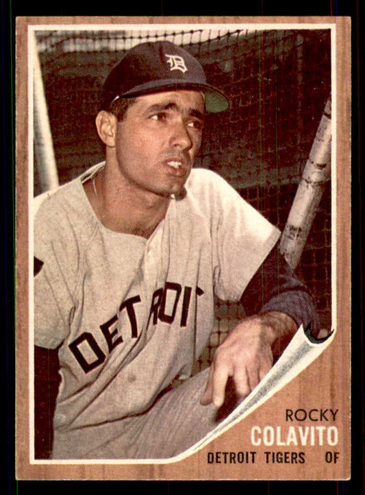 1962 Topps Baseball #020 Rocky Colavito Tigers EX-MT 551415
