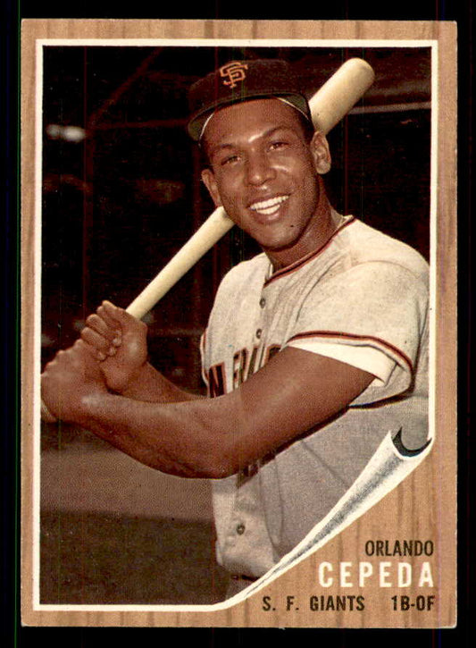 1962 Topps Baseball #040 Orlando Cepeda Giants EX-MT 551416