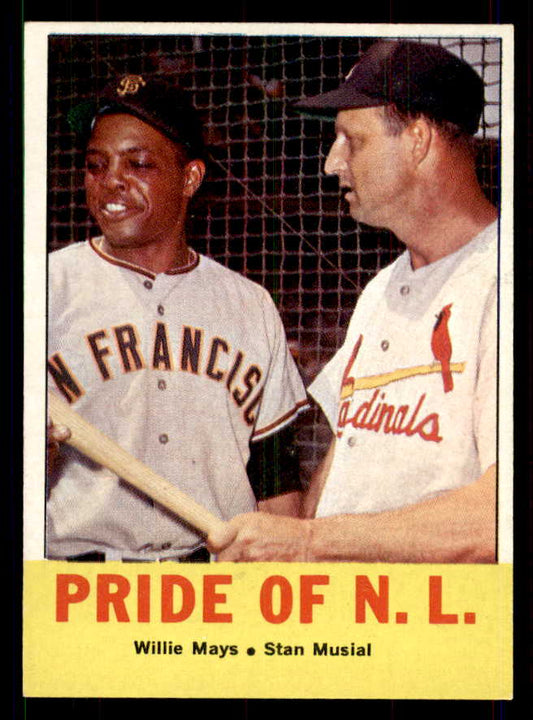 1963 Topps Baseball #138 Willie Mays Stan Musial EX-MT 551422