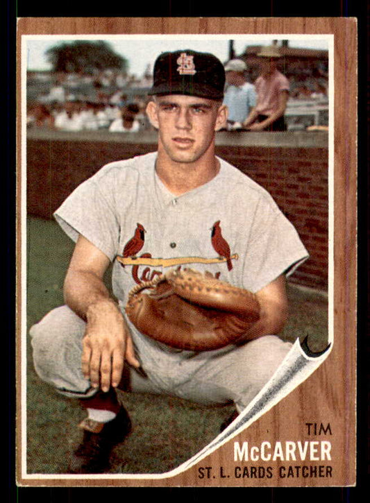1962 Topps Baseball #167 Tim McCarver Cardinals EX 551431