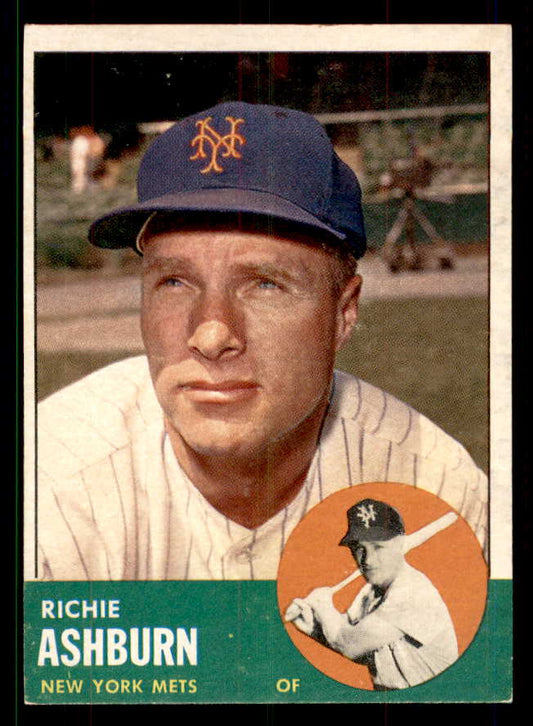 1963 Topps Baseball #135 Richie Ashburn Mets EX 551441