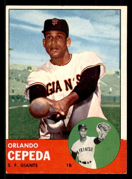 1963 Topps Baseball #520 Orlando Cepeda Giants EX 551444