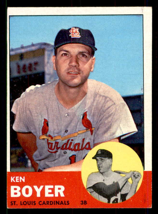 1963 Topps Baseball #375 Ken Boyer Cardinals EX 551450
