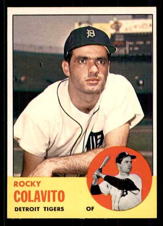 1963 Topps Baseball #240 Rocky Colavito Tigers EX-MT 551453
