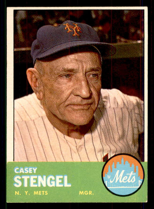 1963 Topps Baseball #233 Casey Stengel Mets EX-MT 551455