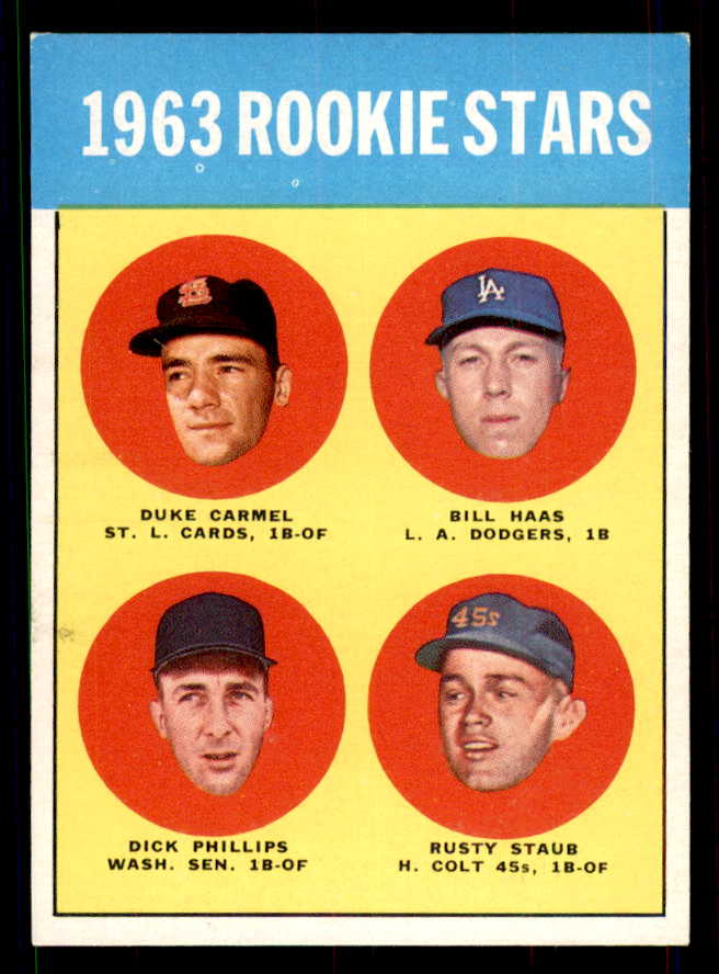 1963 Topps Baseball #544 Rusty Staub Colt .45s EX+/EX-MT 551458