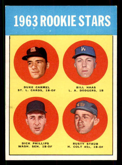 1963 Topps Baseball #544 Rusty Staub Colt .45s EX+/EX-MT 551458