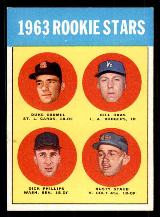 1963 Topps Baseball #544 Rusty Staub Colt .45s EX+/EX-MT 551458