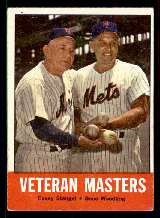 1963 Topps Baseball #043 Casey Stengel Gene Woodling EX 551466