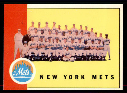 1963 Topps Baseball #473 New York Mets Team NR-MT 551478