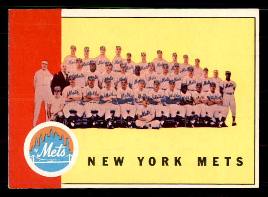 1963 Topps Baseball #473 New York Mets Team NR-MT 551479