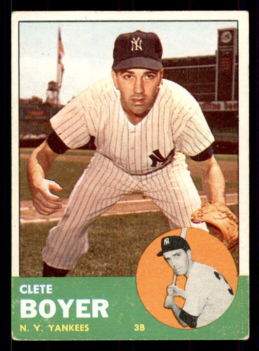 1963 Topps Baseball #361 Clete Boyer Yankees VG 551482