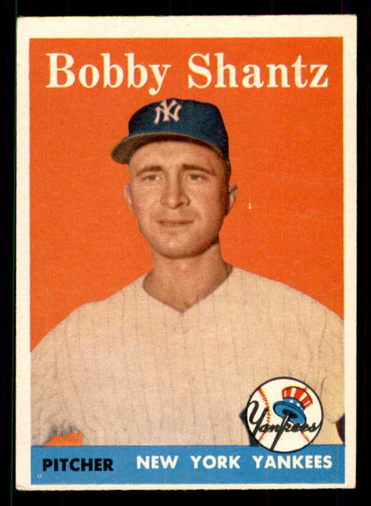 1958 Topps Baseball #419 Bobby Shantz Yankees EX-MT 551521