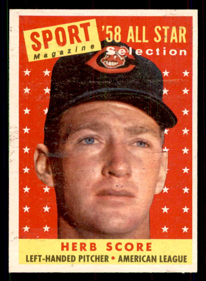 1958 Topps Baseball #495 Herb Score A.S. Indians EX-MT 551526