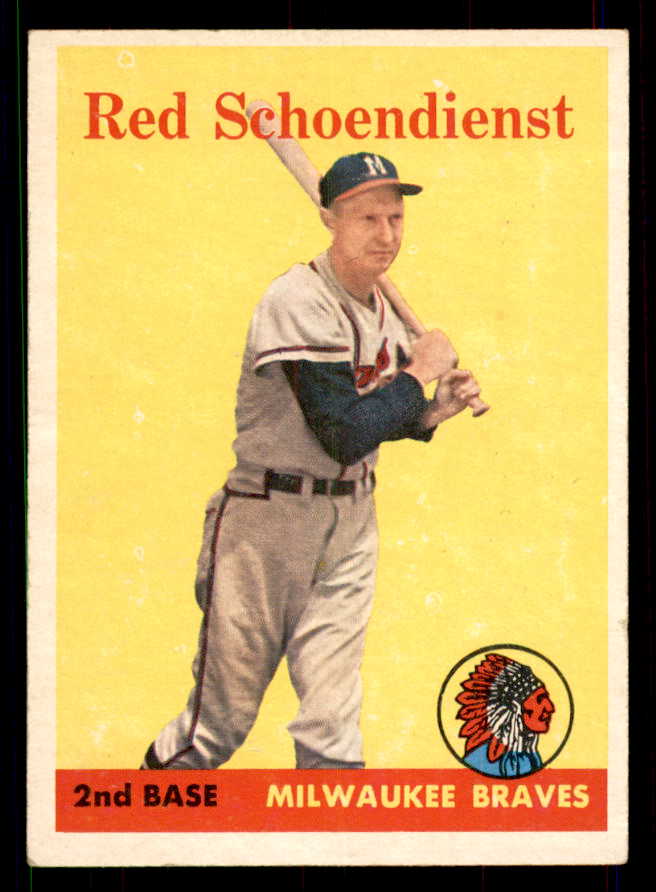 1958 Topps Baseball #190 Red Schoendienst Braves EX-MT 551529