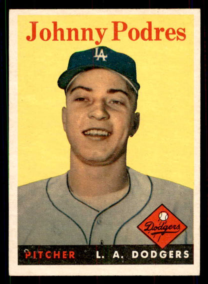 1958 Topps Baseball #120 Johnny Podres Dodgers EX-MT 551533